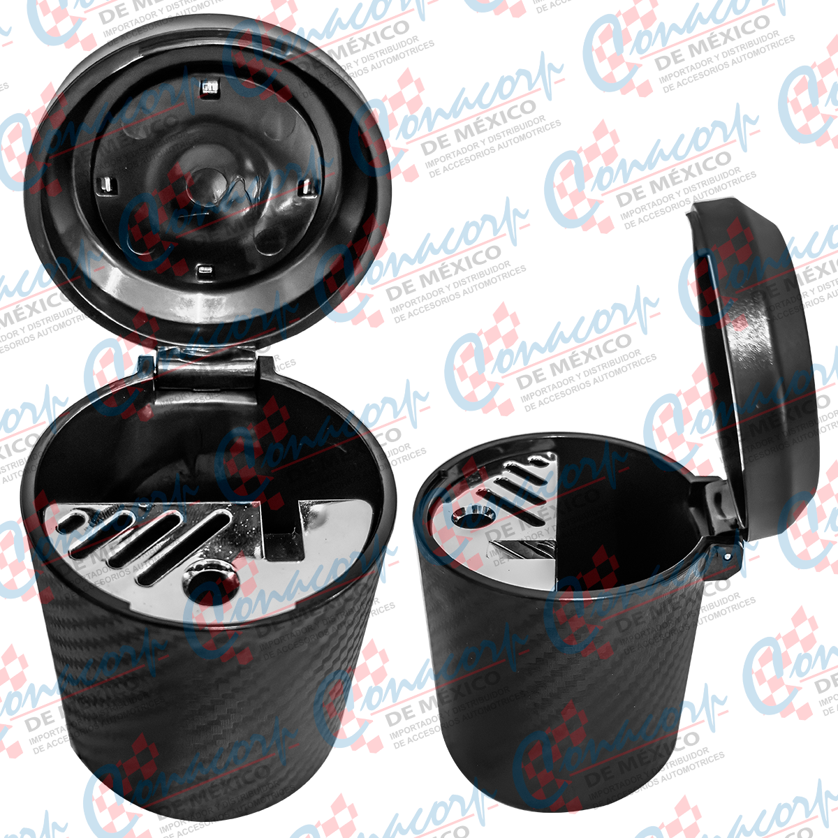 Cenicero Automotriz con Tapa Abatible